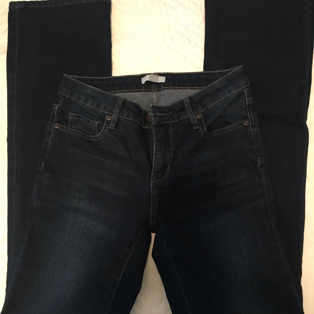 Dark wash boot cut
